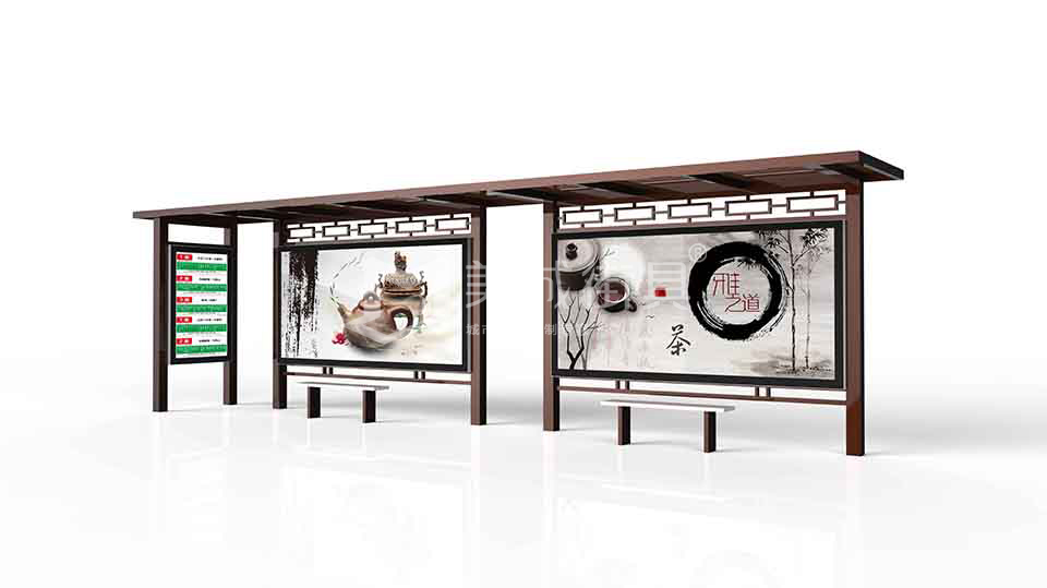 仿古公交站臺設(shè)計圖 仿古公交站臺設(shè)計圖