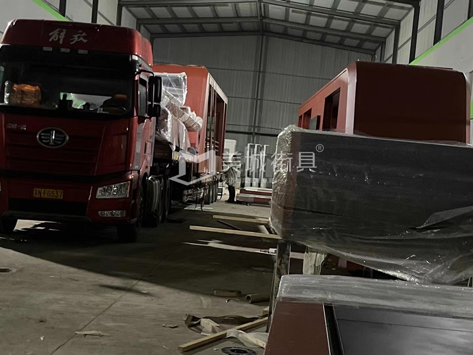 2022.10.6美城街具供應(yīng)忻州第二車、第三車候車亭發(fā)貨記錄