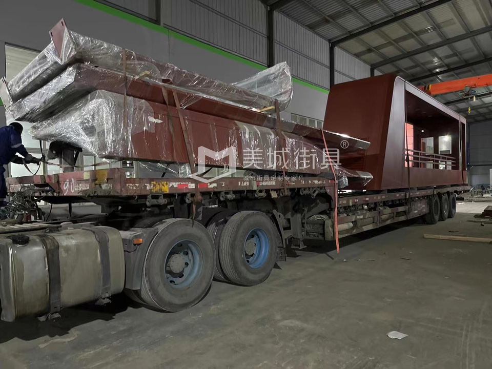 2022.10.6美城街具供應(yīng)忻州第二車、第三車候車亭發(fā)貨記錄